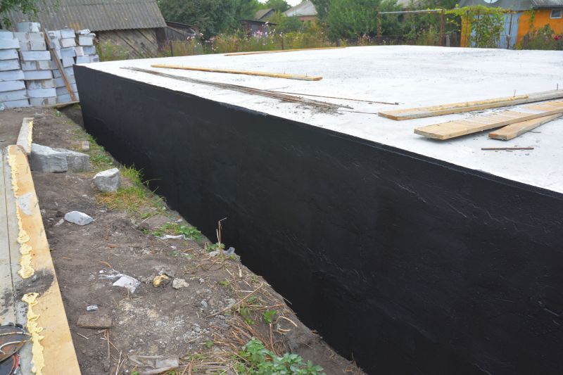 Completed Waterproofing of Foundation